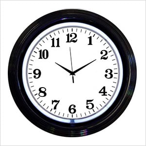15-Inch Standard White Neon Clock