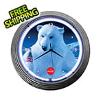 Neonetics 15-Inch Coca-Cola Polar Bear Neon Clock