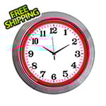 Neonetics 15-Inch Standard Red Neon Clock