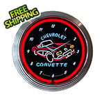 Neonetics 15-Inch Corvette C1 Neon Clock