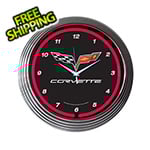 Neonetics 15-Inch Corvette C6 Neon Clock