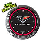 Neonetics 15-Inch Corvette C6 Neon Clock