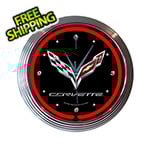 Neonetics 15-Inch Corvette C7 Neon Clock