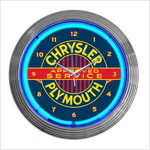 15-Inch Chrysler Plymouth Neon Clock