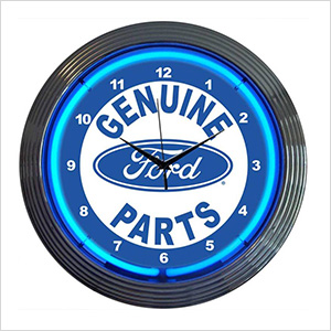 15-Inch Ford Genuine Parts Neon Clock