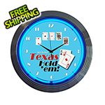 Neonetics 15-Inch Texas Hold Em Neon Clock