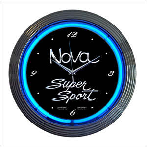 15-Inch Chevy Nova Neon Clock