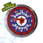 Neonetics 15-Inch Pontiac Service Neon Clock
