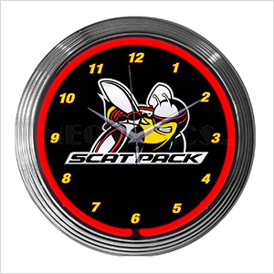 15-Inch Dodge Scat Pack Neon Clock