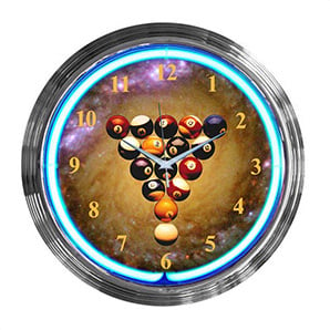15-Inch Billiards Spaceballs Neon Clock