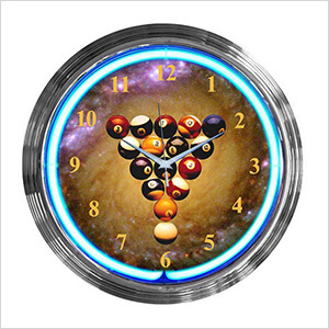 15-Inch Billiards Spaceballs Neon Clock