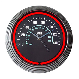 15-Inch Speedometer Neon Clock