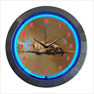 15-Inch Spitfire Neon Clock