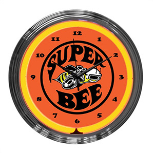 15-Inch Super Bee Neon Clock