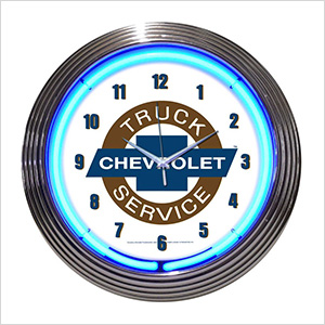 15-Inch Chevy Truck Neon Clock