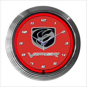 15-Inch Dodge Viper Neon Clock