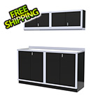 Moduline 5-Piece Aluminum Garage Cabinet Set (Black)