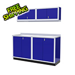 Moduline 5-Piece Aluminum Garage Cabinet Set (Blue)