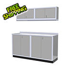 Moduline 5-Piece Aluminum Garage Cabinet Set (Light Grey)