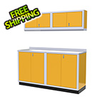 Moduline 5-Piece Aluminum Garage Cabinet Set (Yellow)