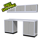 Moduline 7-Piece Aluminum Garage Cabinet Set (Light Grey)