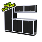 Moduline 6-Piece Aluminum Garage Cabinet Set (Black)