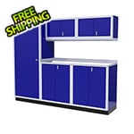 Moduline 6-Piece Aluminum Garage Cabinet Set (Blue)