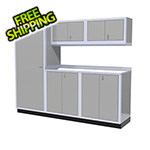 Moduline 6-Piece Aluminum Garage Cabinet Set (Light Grey)