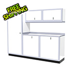 Moduline 6-Piece Aluminum Garage Cabinet Set (White)