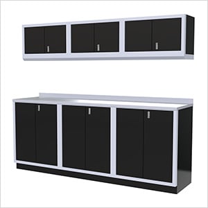 7-Piece Aluminum Cabinet Set (Black)