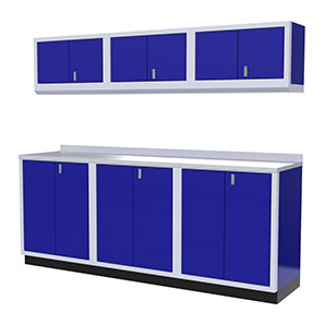7-Piece Aluminum Cabinet Set (Blue)