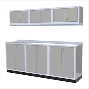 7-Piece Aluminum Cabinet Set (Light Grey)