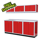 Moduline 7-Piece Aluminum Cabinet Set (Red)