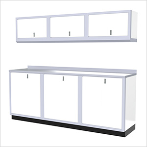 7-Piece Aluminum Cabinet Set (White)