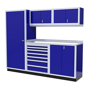 6-Piece Aluminum Cabinet Set (Blue)