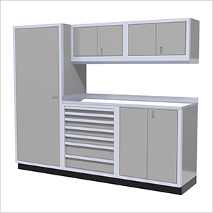 6-Piece Aluminum Cabinet Set (Light Grey)