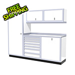 Moduline 6-Piece Aluminum Cabinet Set (White)