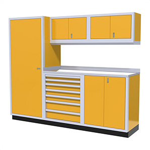 6-Piece Aluminum Cabinet Set (Yellow)