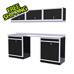 Moduline 7-Piece Aluminum Garage Storage Set (Black)