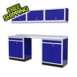 Moduline 7-Piece Aluminum Garage Storage Set (Blue)