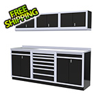 Moduline 7-Piece Aluminum Garage Cabinets (Black)