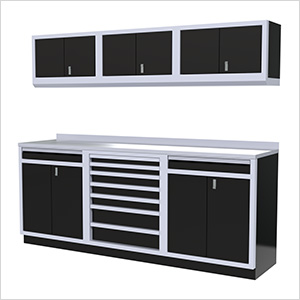 7-Piece Aluminum Garage Cabinets (Black)