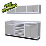 Moduline 7-Piece Aluminum Garage Cabinets (Light Grey)