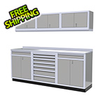 Moduline 7-Piece Aluminum Garage Cabinets (Light Grey)