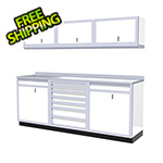 Moduline 7-Piece Aluminum Garage Cabinets (White)