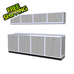 Moduline 9-Piece Aluminum Garage Cabinet Set (Light Grey)