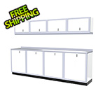 Moduline 9-Piece Aluminum Garage Cabinet Set (White)