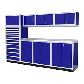 9-Piece Aluminum Cabinet System (Blue)
