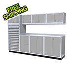 Moduline 9-Piece Aluminum Cabinet System (Light Grey)
