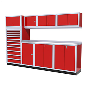 9-Piece Aluminum Cabinet System (Red)